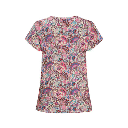 LIBERTÈ - Alma U - T-Shirt Pink Paisley