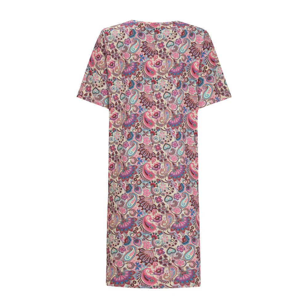 LIBERTÈ - Alma V-Neck - Kjole Pink Paisley
