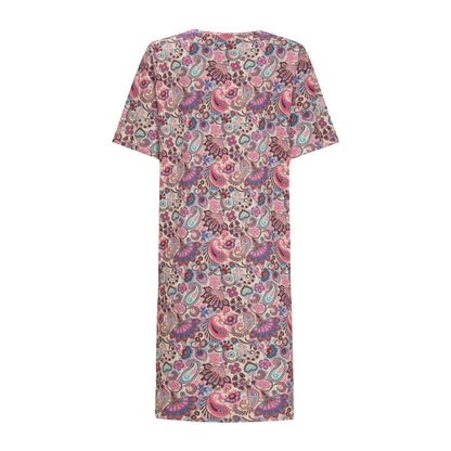 LIBERTÈ - Alma V-Neck - Kjole Pink Paisley