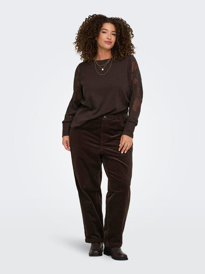 Only Carmakoma - Amilla - Bluse - Brun