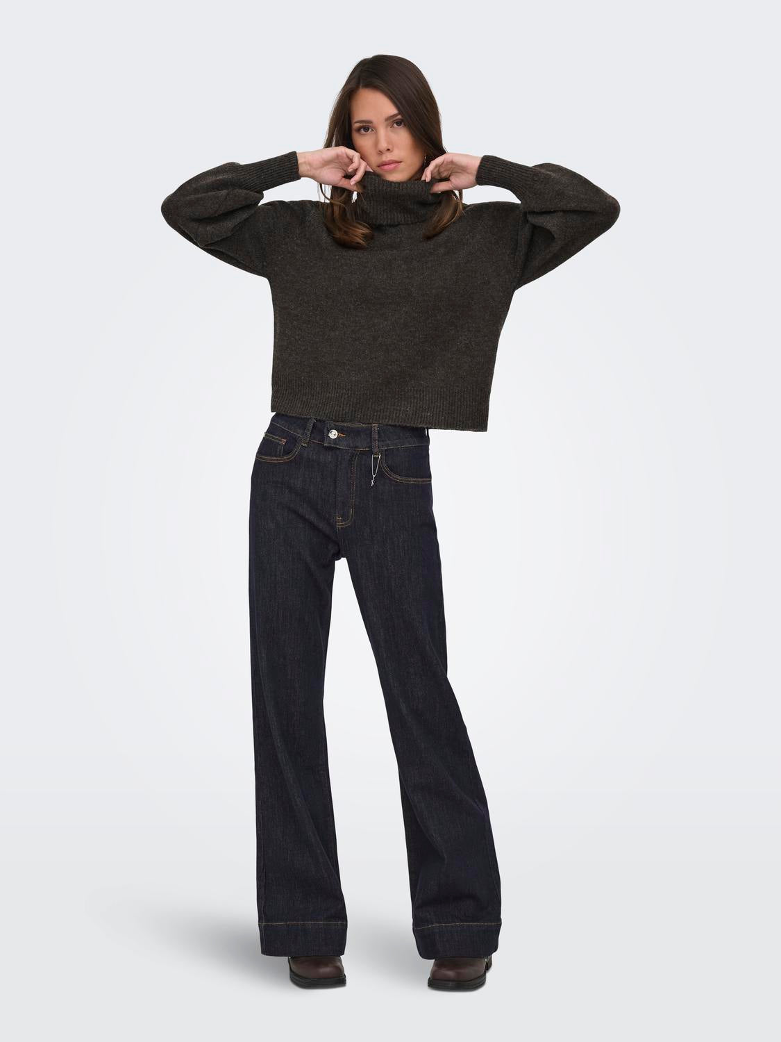 Only - Olivia - Pullover - Chokolade