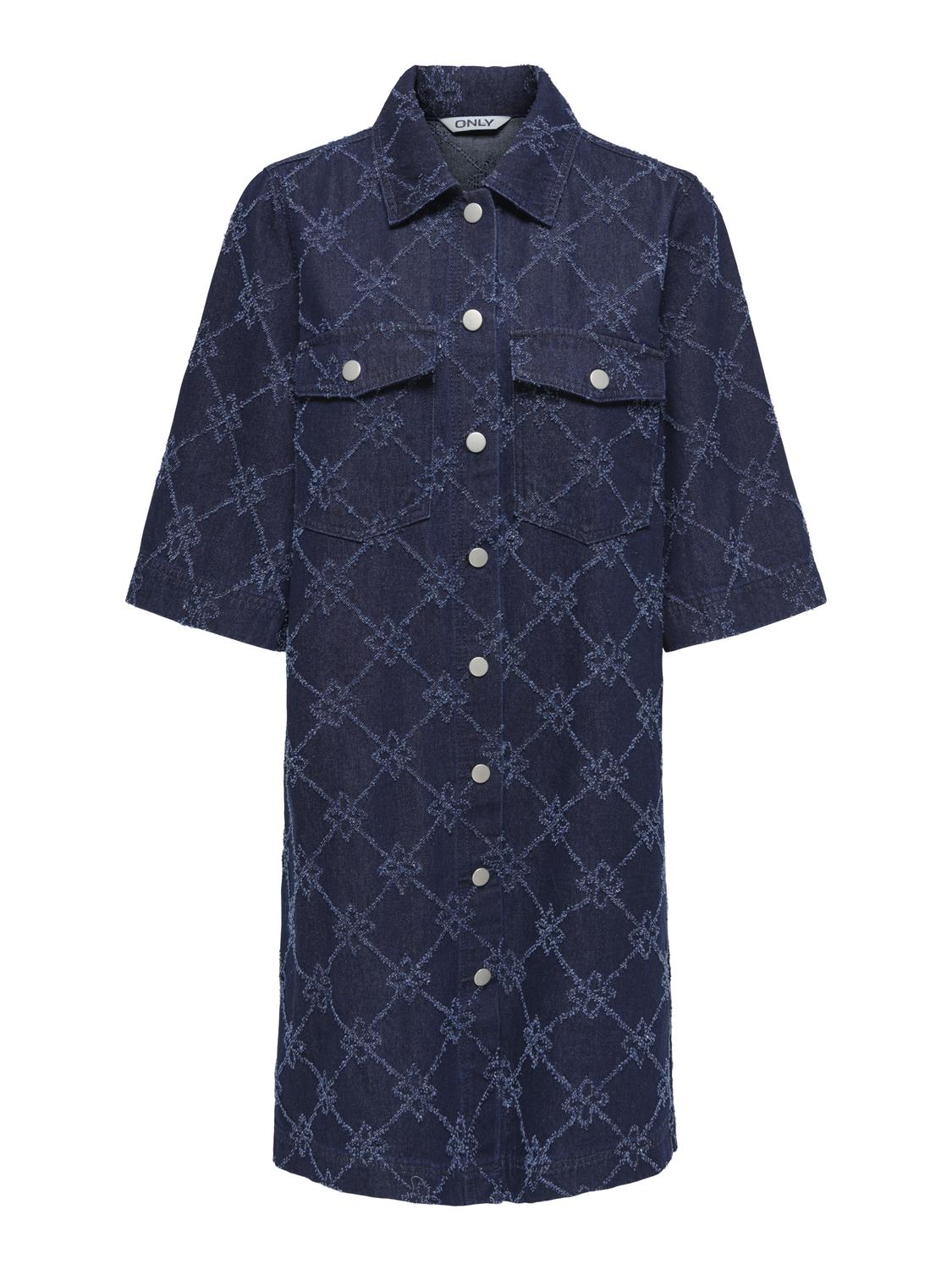 Only - Bella - Kjole - Mørkeblå Denim