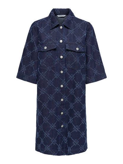 Only - Bella - Kjole - Mørkeblå Denim
