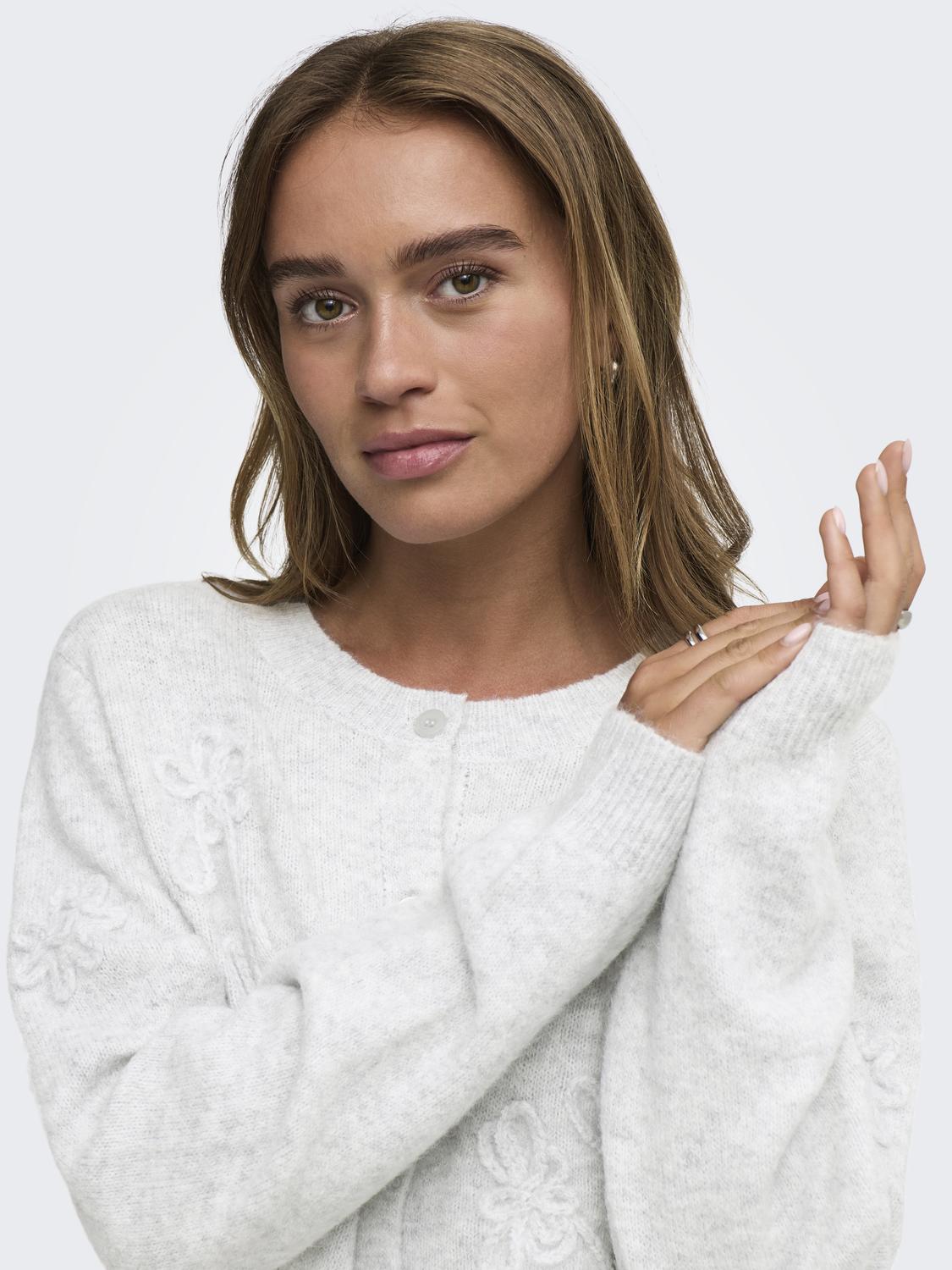 JDY - Fiola - Cardigan - Lysegrå