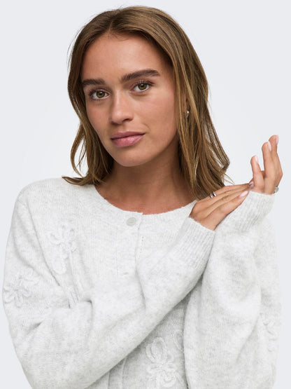 JDY - Fiola - Cardigan - Lysegrå