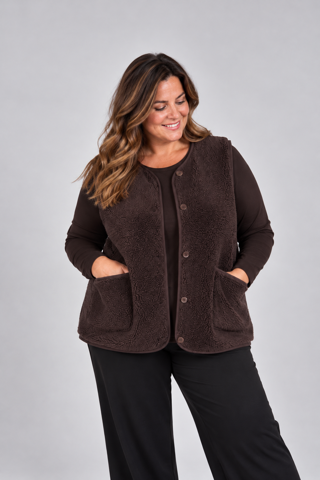 Wasabi - Nettie 3 - Vest Brun