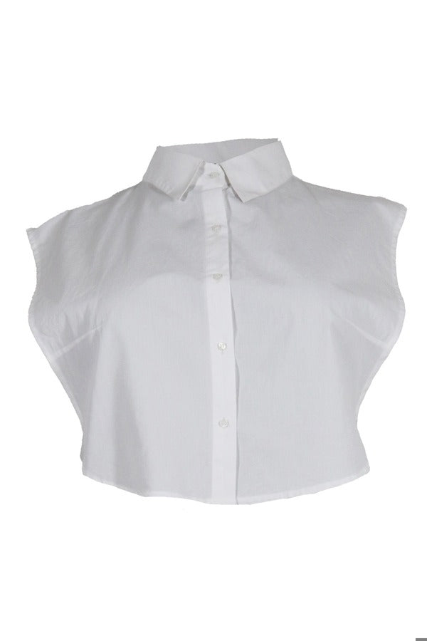 Cassiopia - Halv krave - Hvid