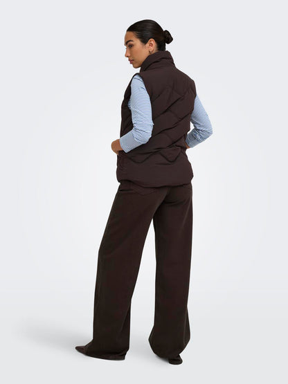 JDY - Power - Gilet - Chokolade