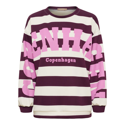Marta Du Chateau - Nerina - Sweatshirt - Bordeaux/lyserød