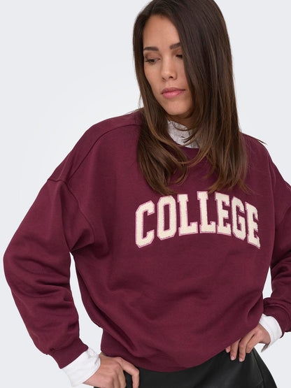JDY - Mesa - Sweatshirt - Windsor Wine