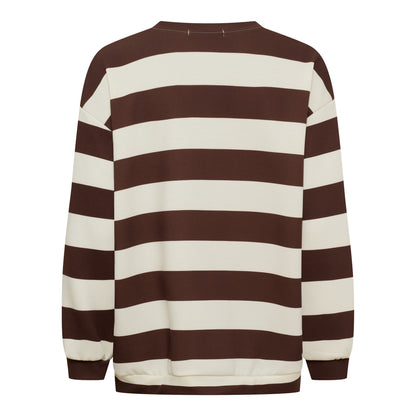 Marta Du Chateau - Nerina - Sweatshirt - Choco/jeans blue