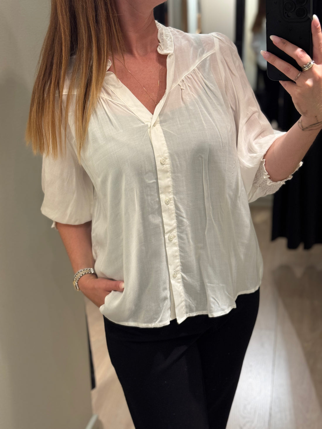 ONLY - Raya - Bluse Hvid