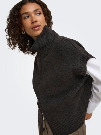 JDY - Lea - Vest - Chocolade