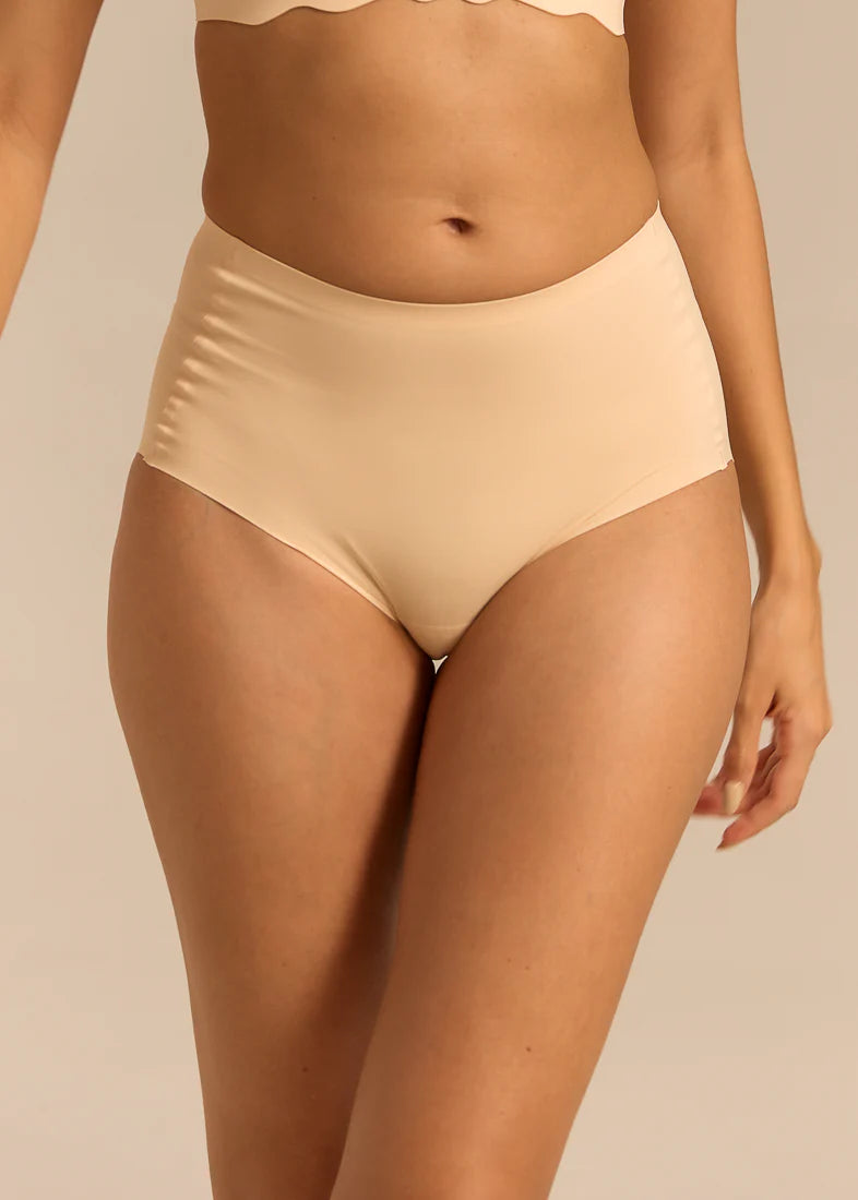 FEMIFEMME Highwaist Maxi Trusser - Nude