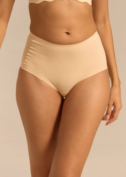 FEMIFEMME Highwaist Maxi Trusser - Nude