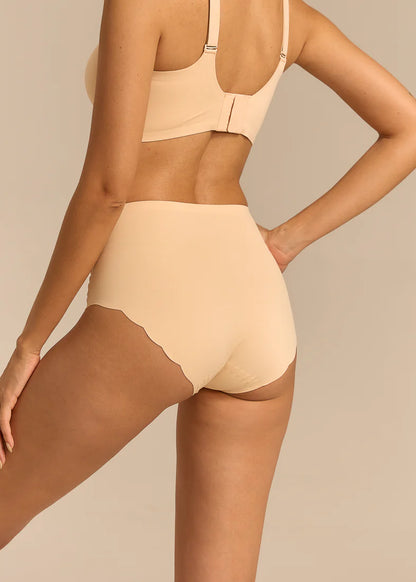 FEMIFEMME Highwaist Maxi Trusser - Nude