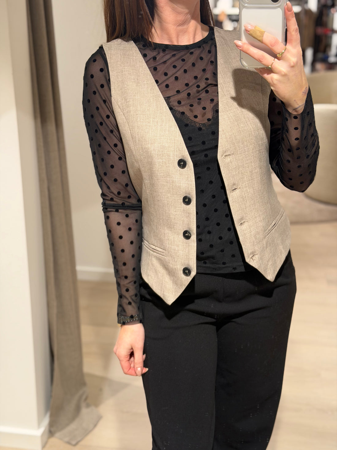 ONLY - Linda - Vest Beige