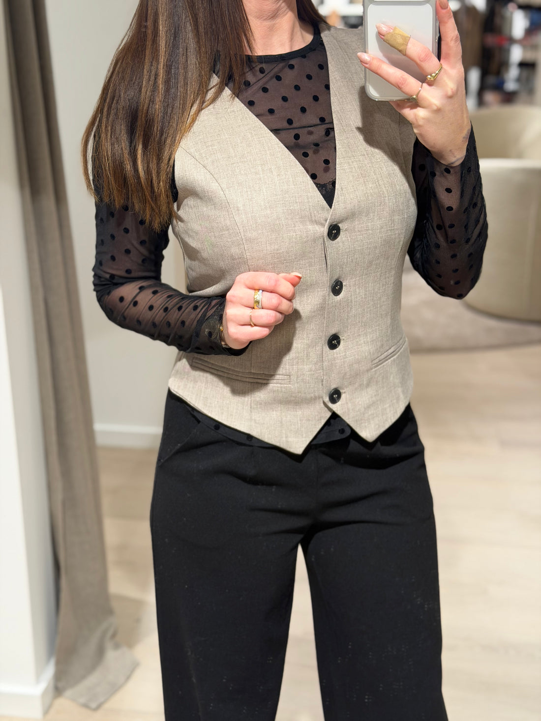 ONLY - Linda - Vest Beige