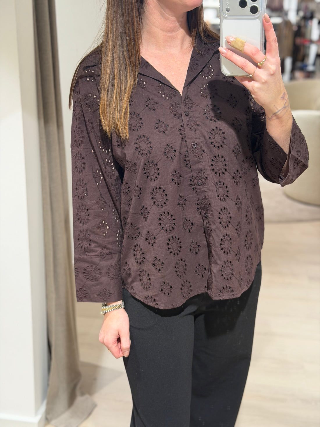 JDY - Tallie - Bluse Brun