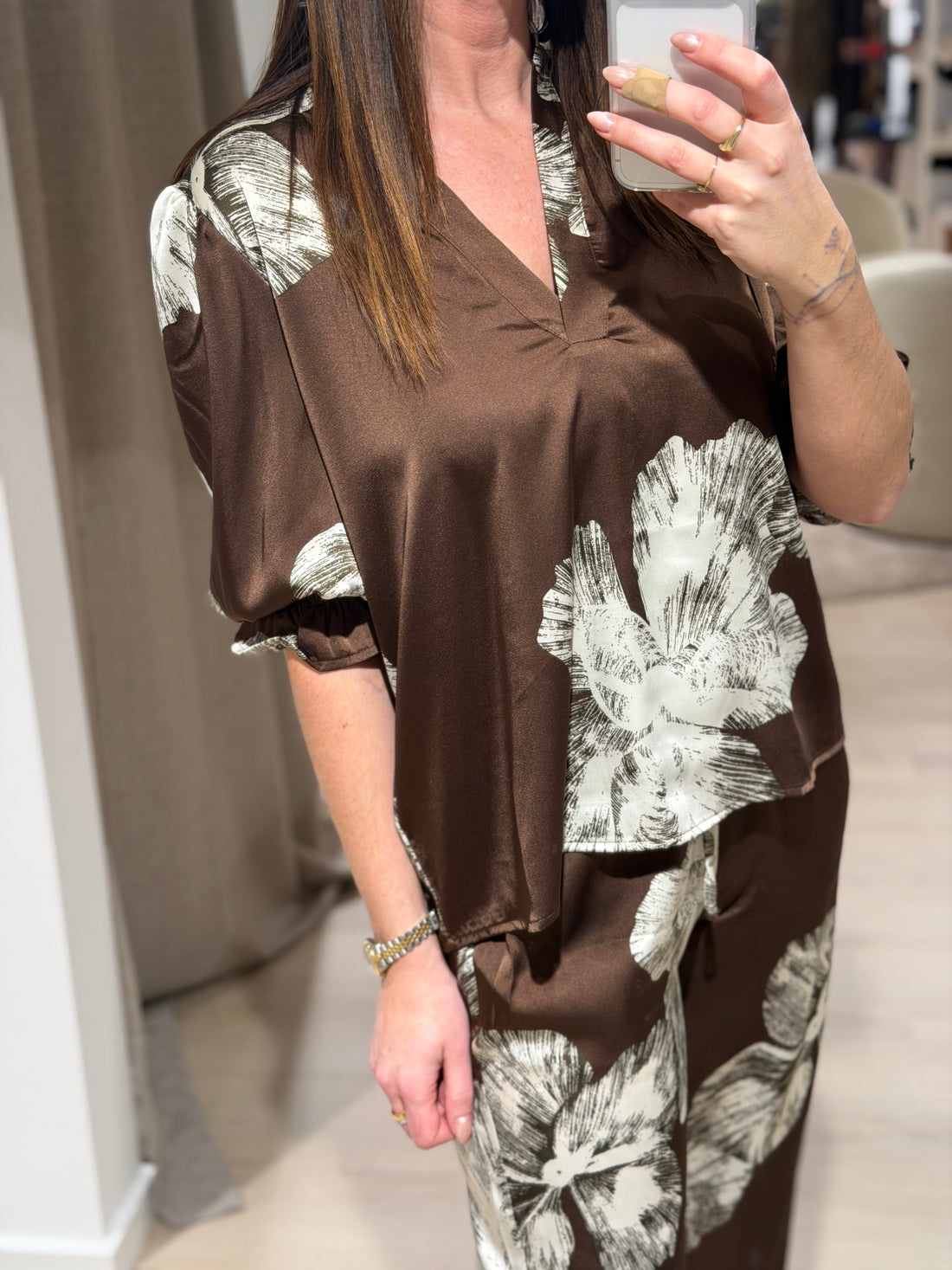 Sisters Point - Venny-ss8 - Bluse Brun