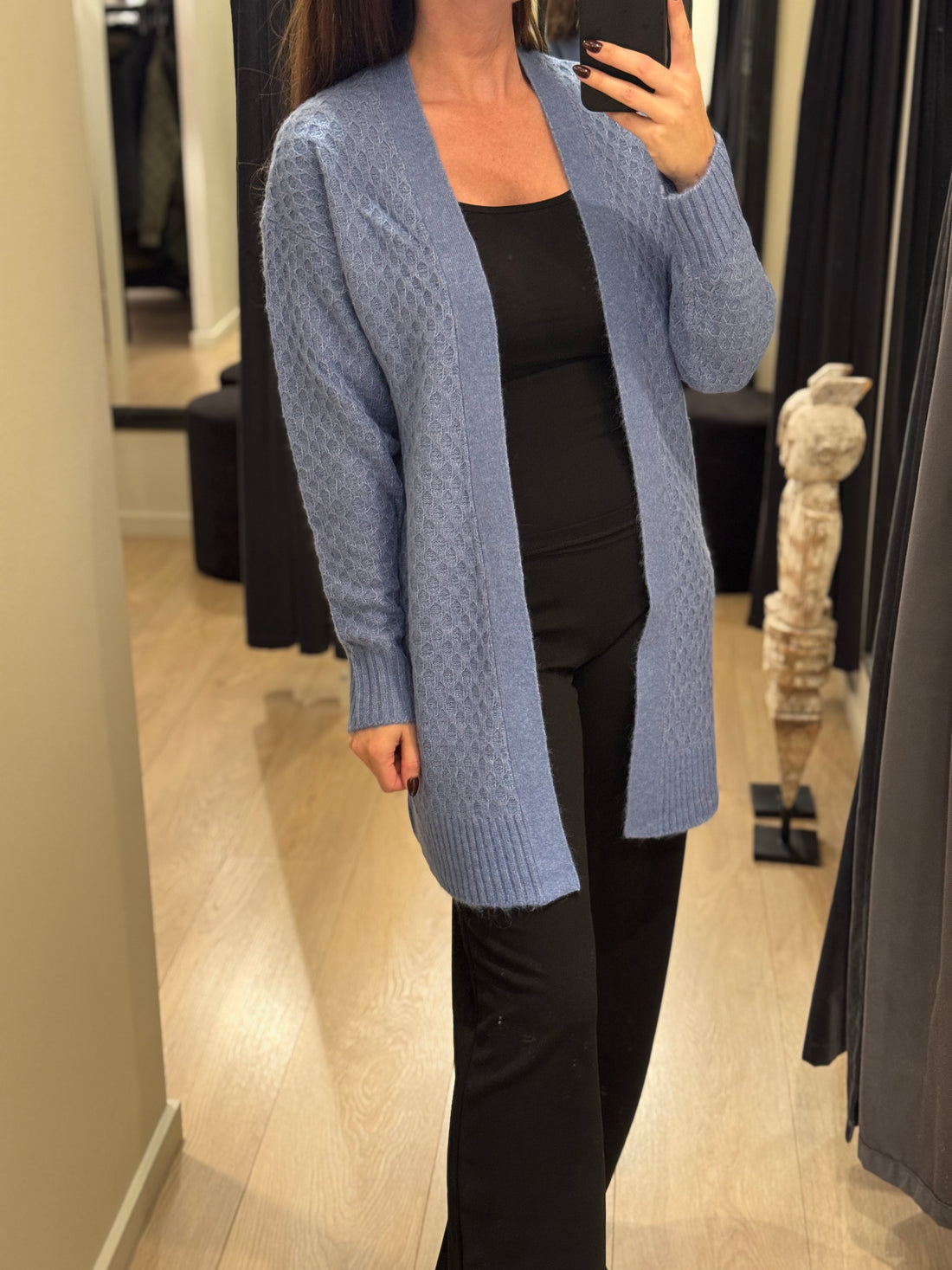 JDY - Bigum L/S - Cardigan Blå