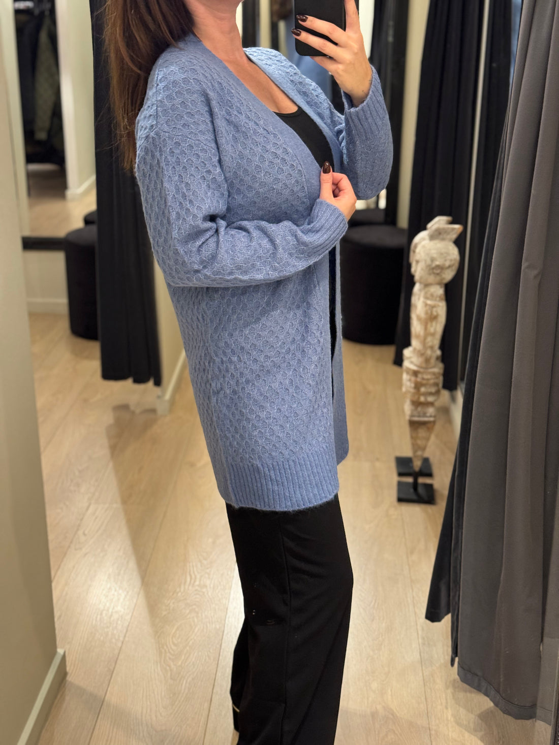 JDY - Bigum L/S - Cardigan Blå