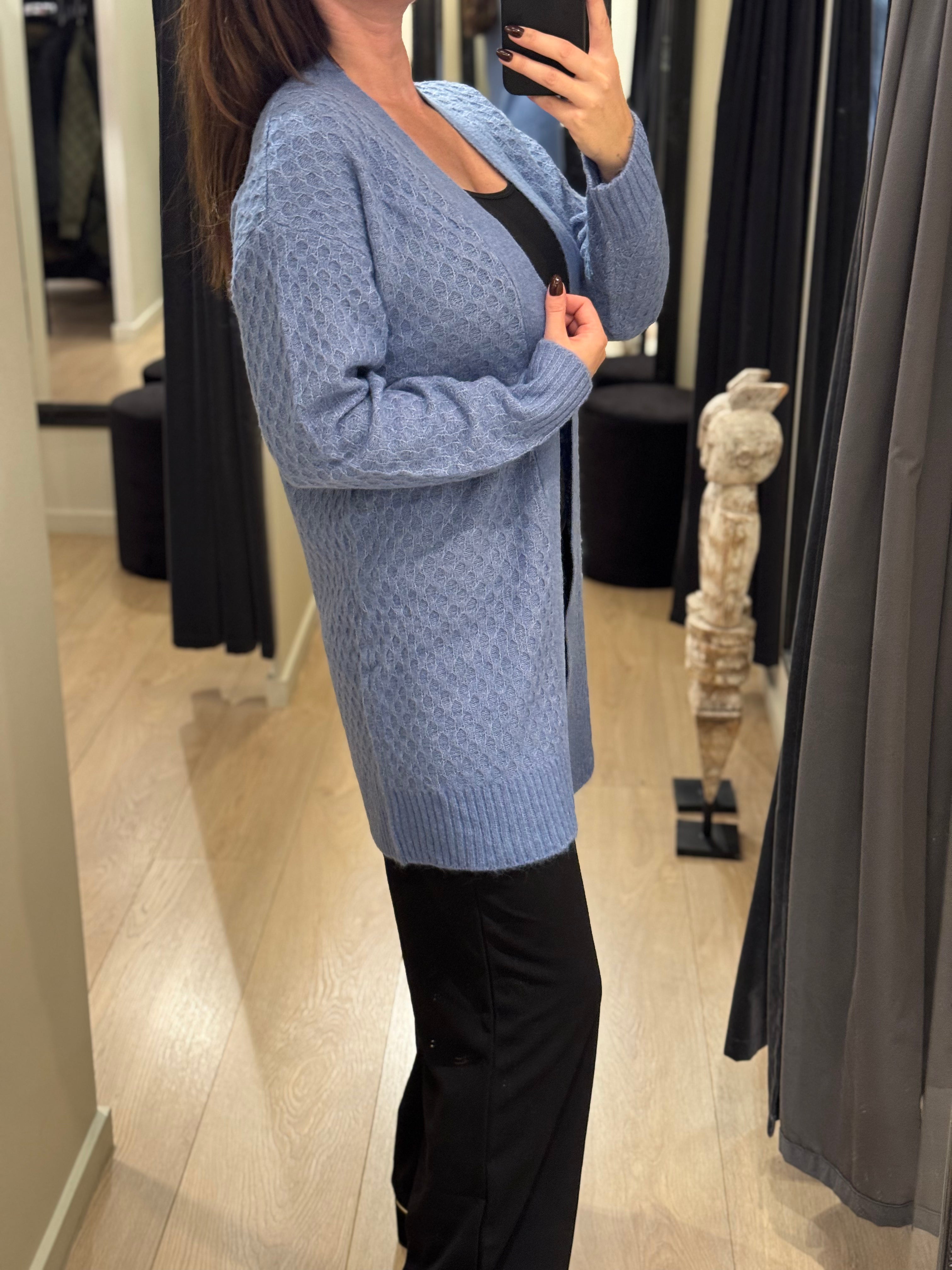 JDY - Bigum L/S - Cardigan Blå