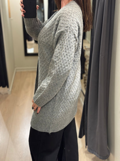 JDY - Bigum L/S - Cardigan Grå