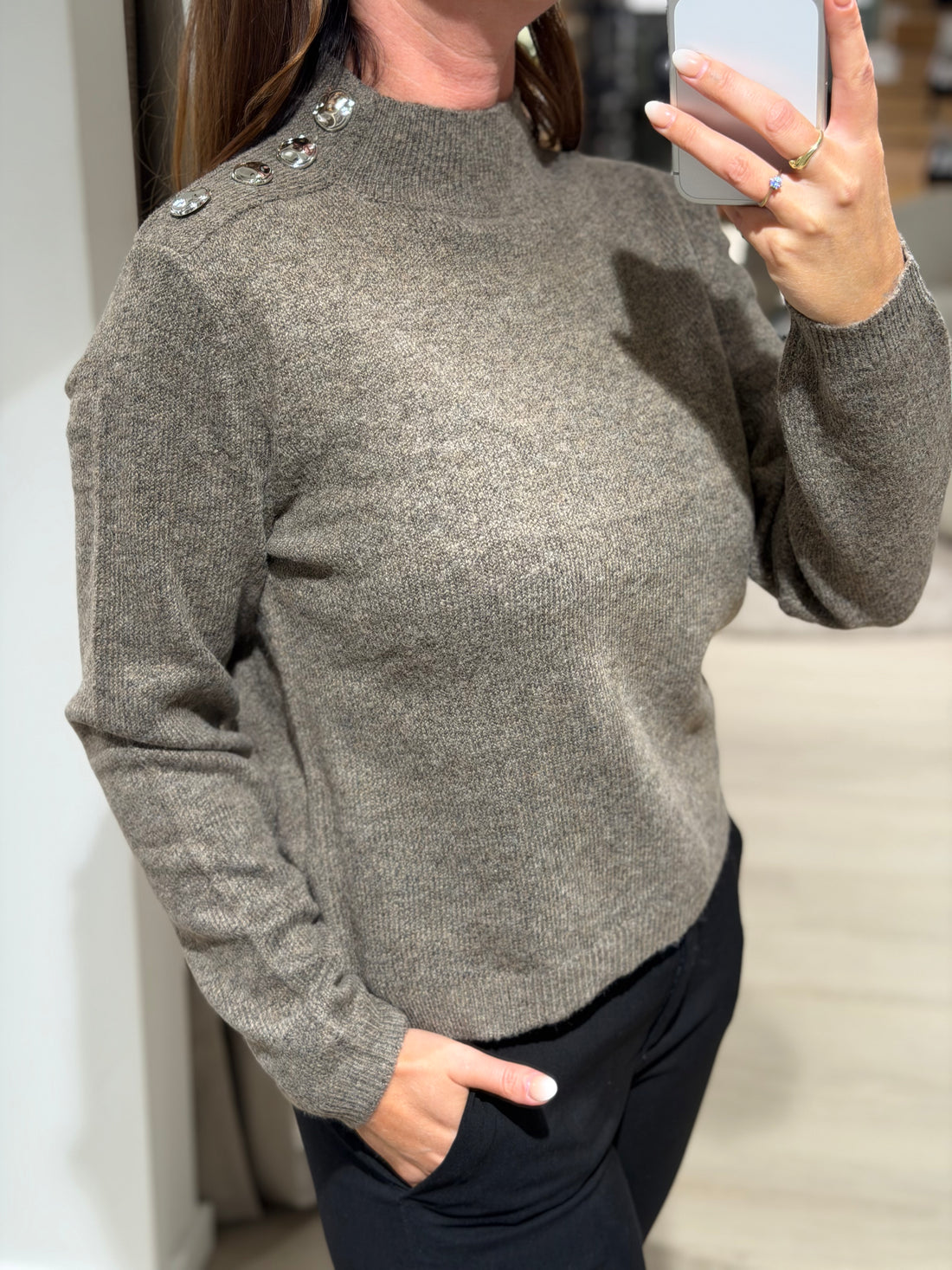 JDY - Super Life - Pullover - Walnut