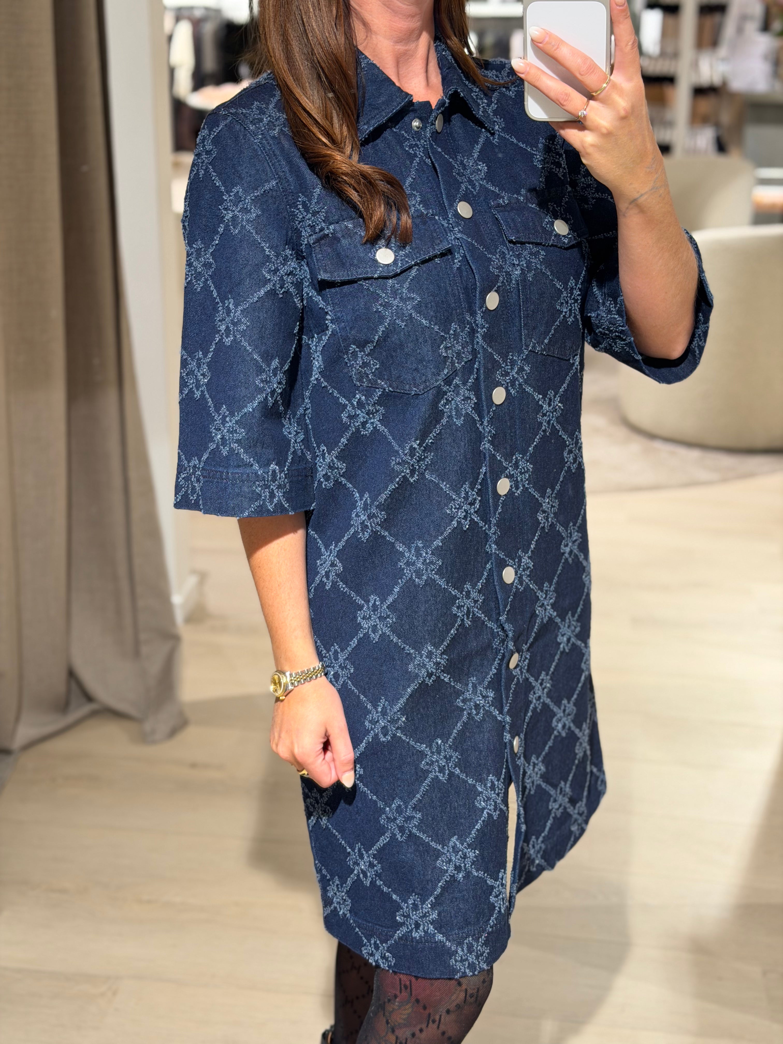 Only - Bella - Kjole - Mørkeblå Denim