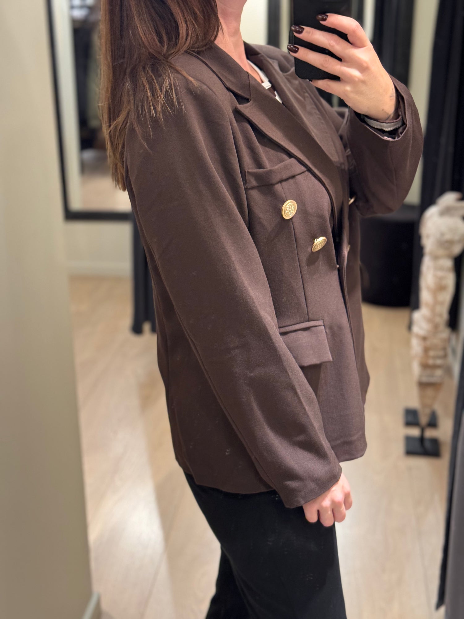 Marta - Topaz - Blazer Chokoladebrun