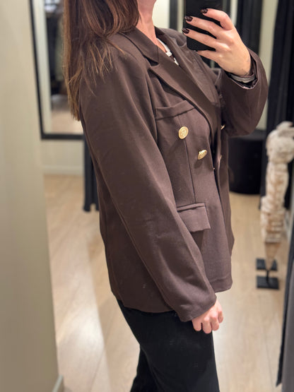 Marta - Topaz - Blazer Chokoladebrun