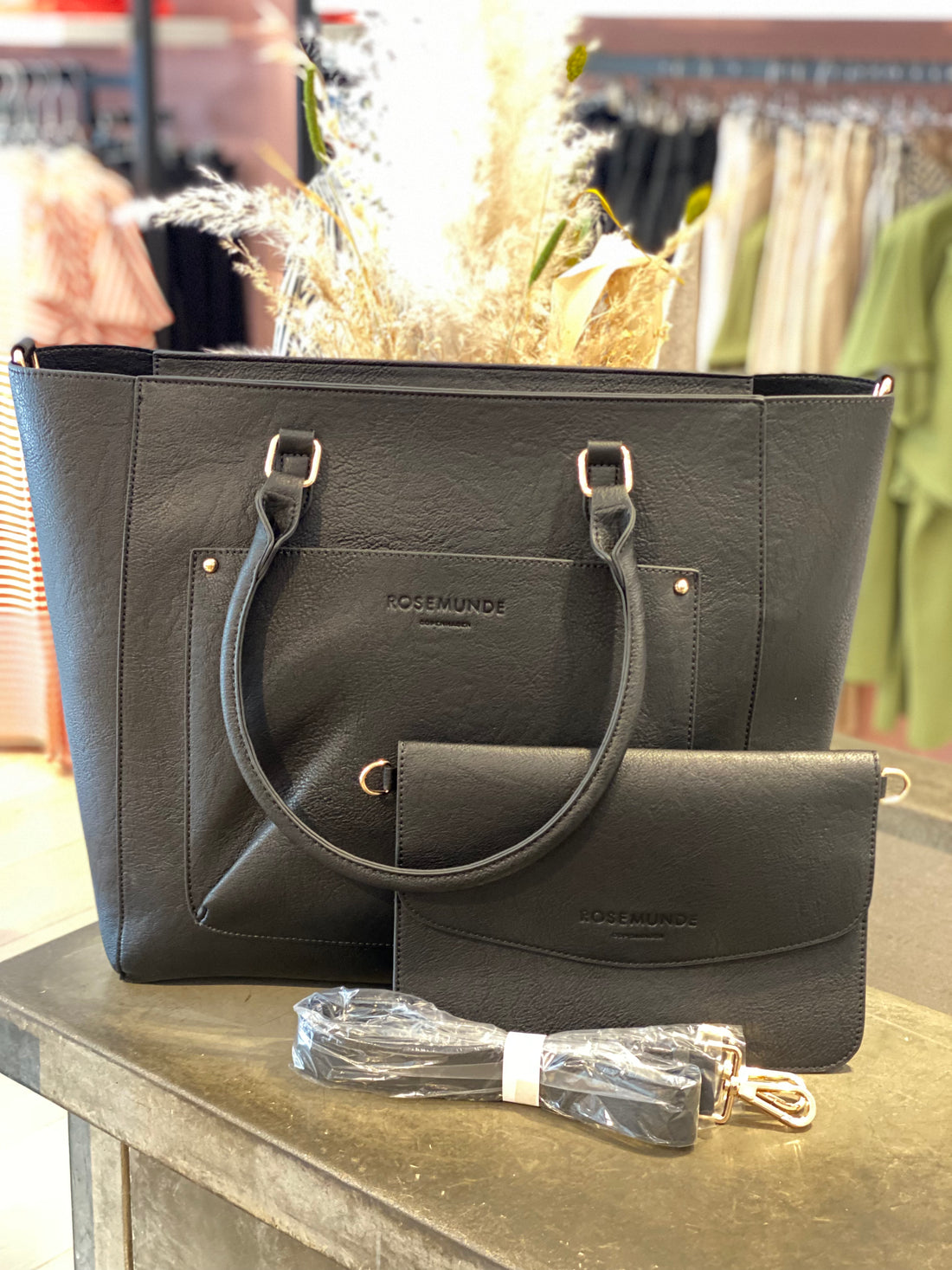 Rosemunde - Shopper - Sort Guld