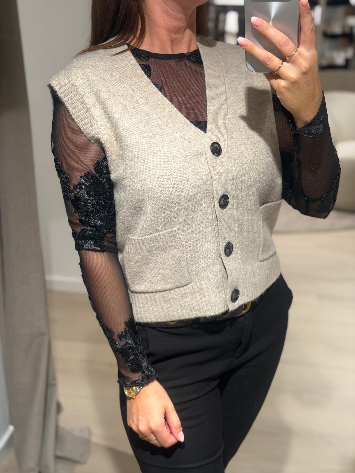 JDY - Super - Vest - Beige