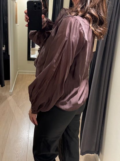 Marta - Skjorte - Chokoladebrun