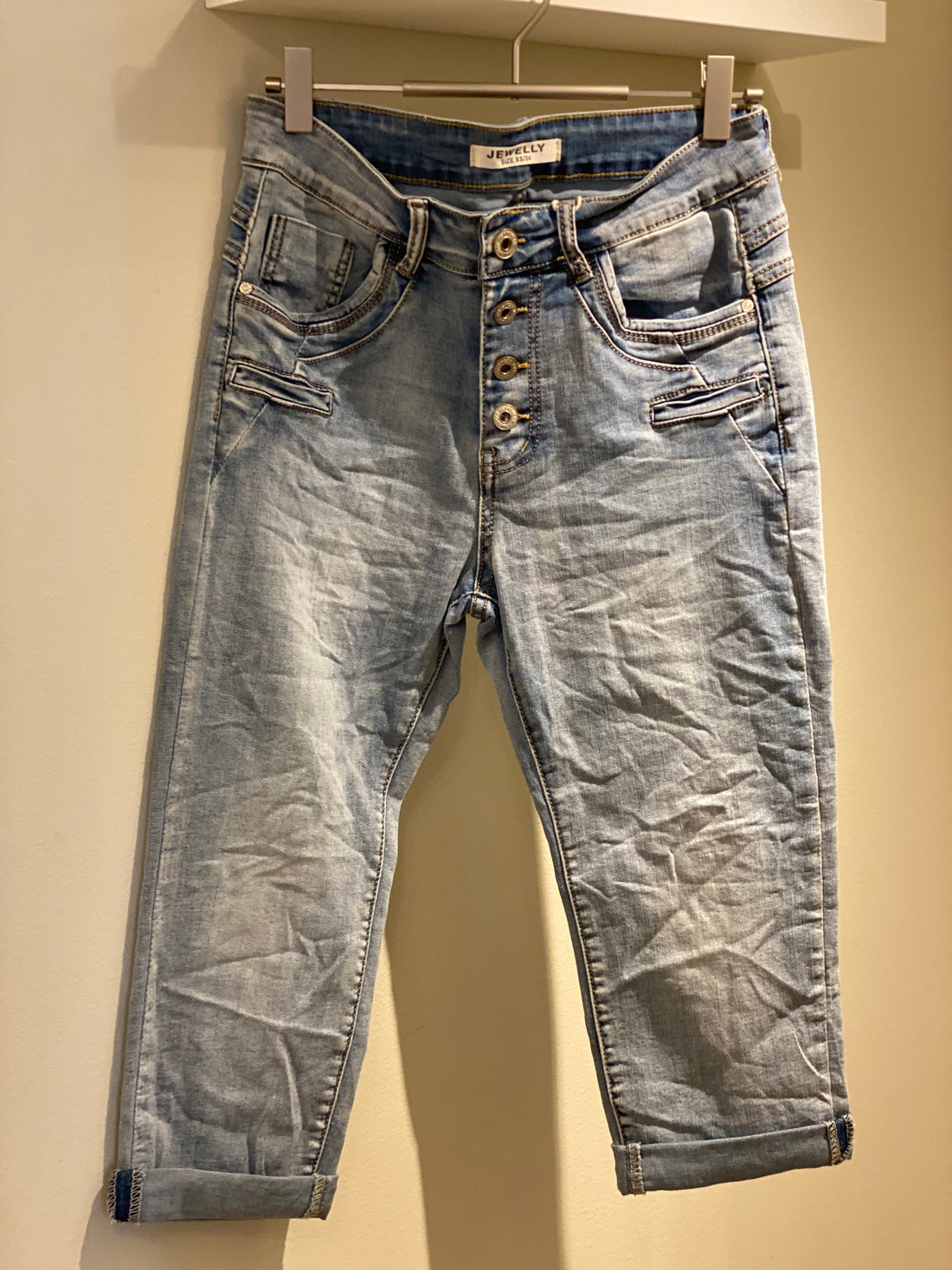 Jewelly - Buks 3/4 - Lys Denim
