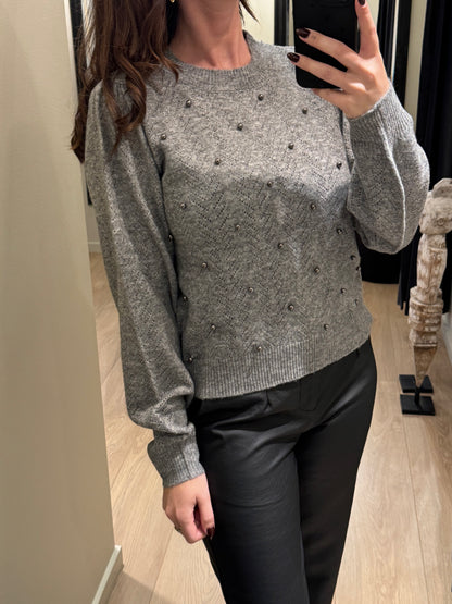 JDY - Hadlee L/S - Strik Grå