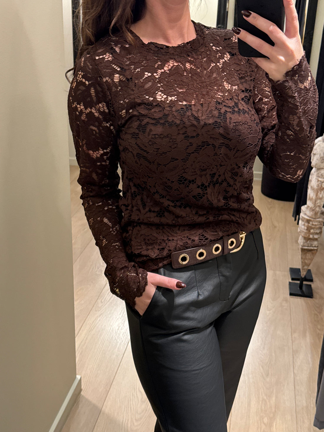 Marta - Blonde - Bluse Brun
