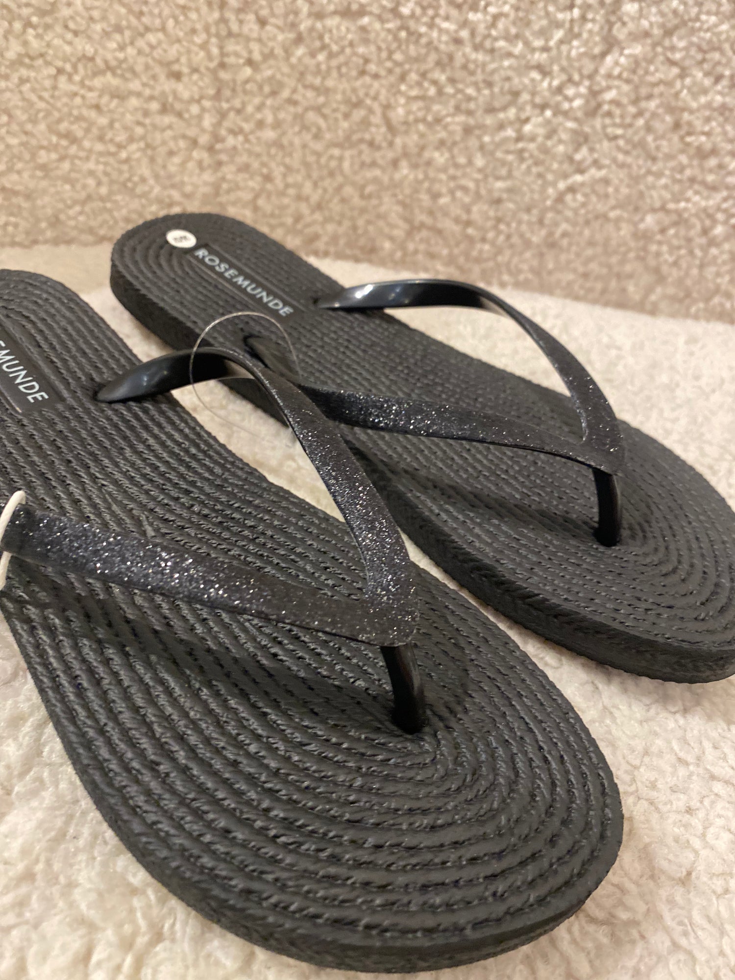 Rosemunde - Klipklapper - Sort Glitter