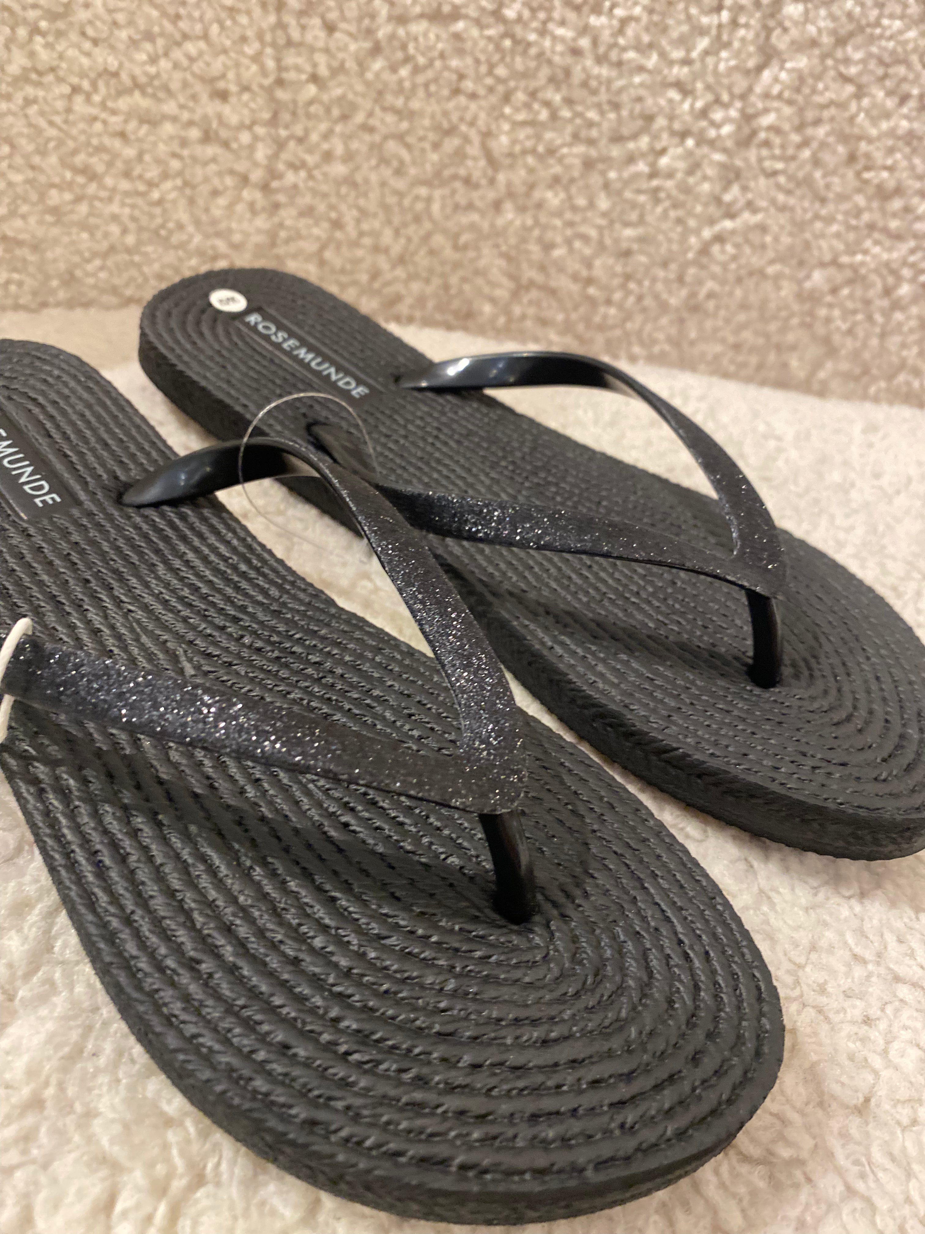 Rosemunde - Klipklapper - Sort Glitter