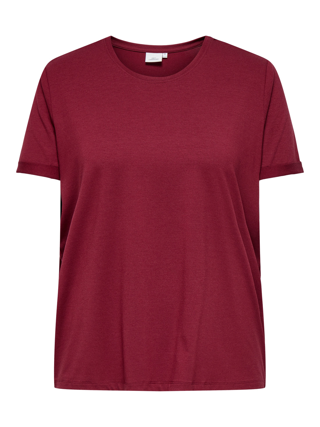 Only Carmakoma - Moster S/S - T-shirt Vinrød