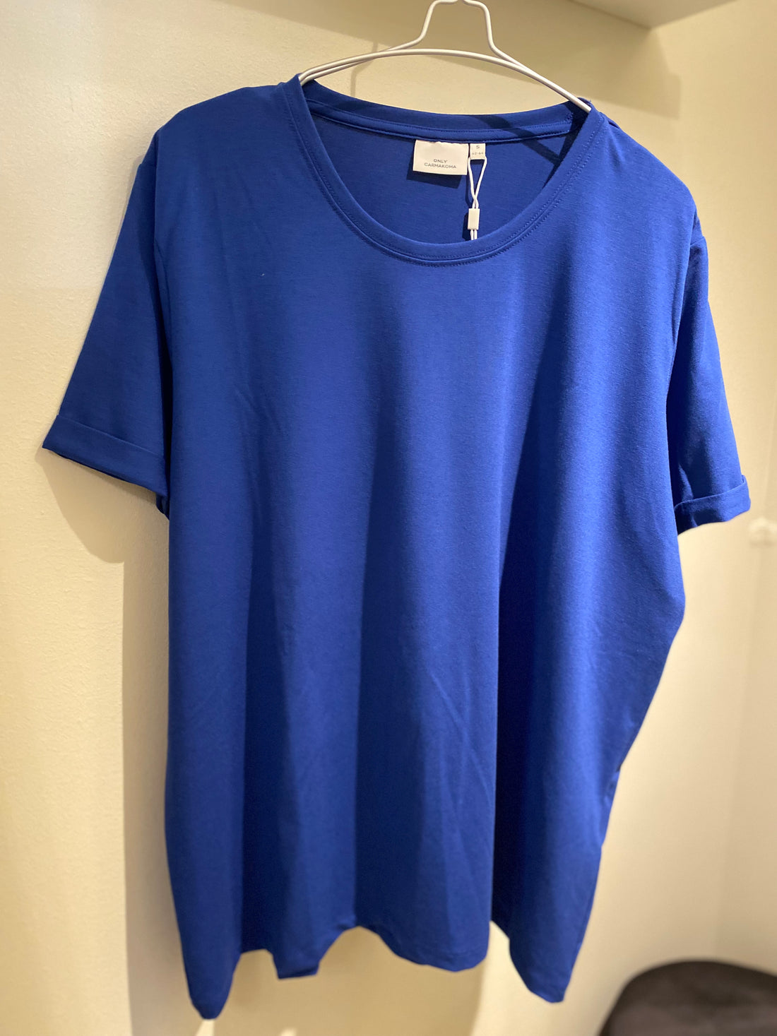 Only Carmakoma - Moster S/S - T-shirt Kongeblå