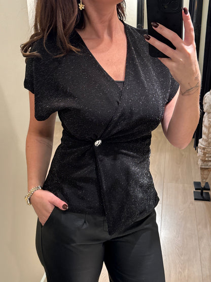 Sisters Point - Glut - Bluse Sort/Sølv