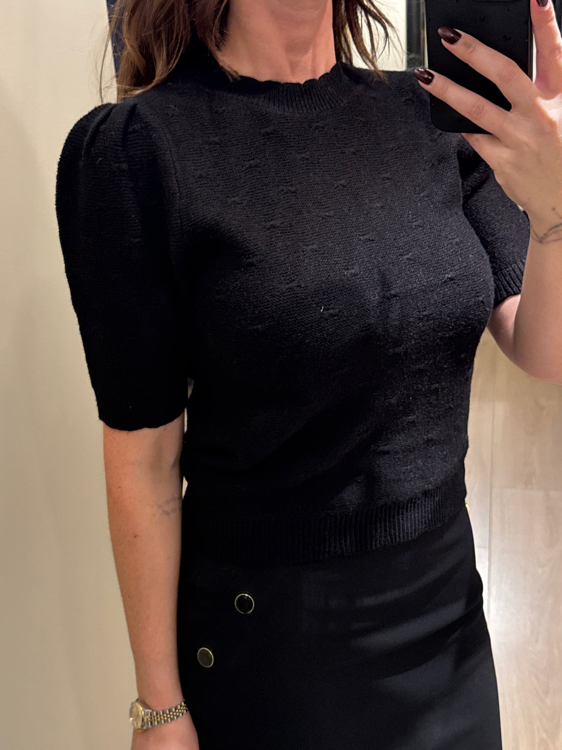 ONLY - Katia SS - Strik Sort