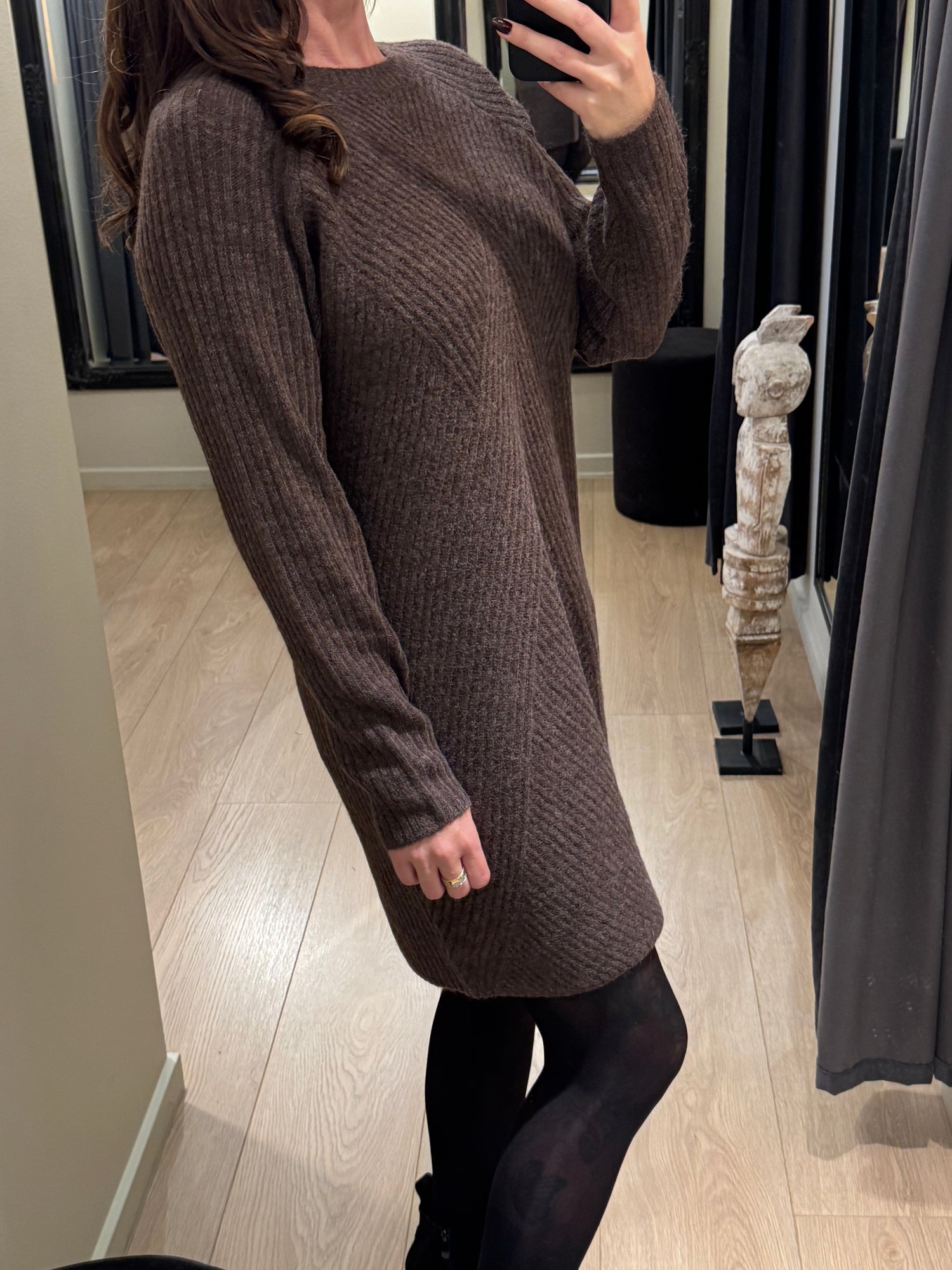 ONLY - Carol - Strik Kjole Chokolade