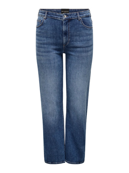 Only Carmakoma - Willy Mid  Straight - Jeans