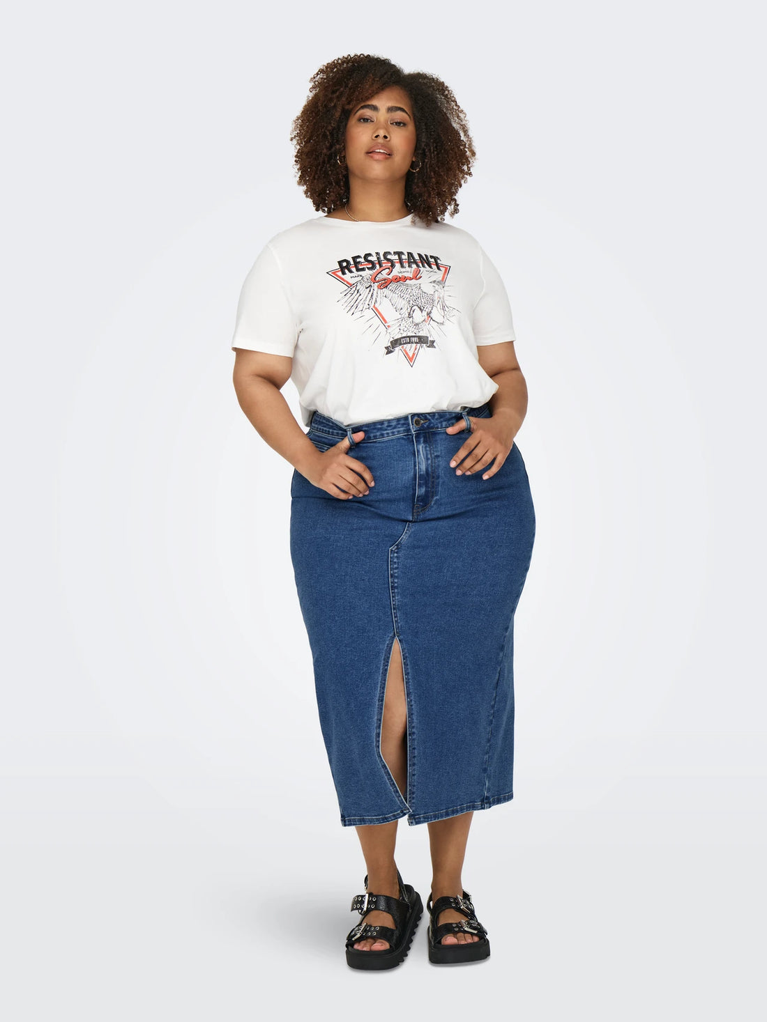 Only Carmakoma - Siri - Nederdel Denim