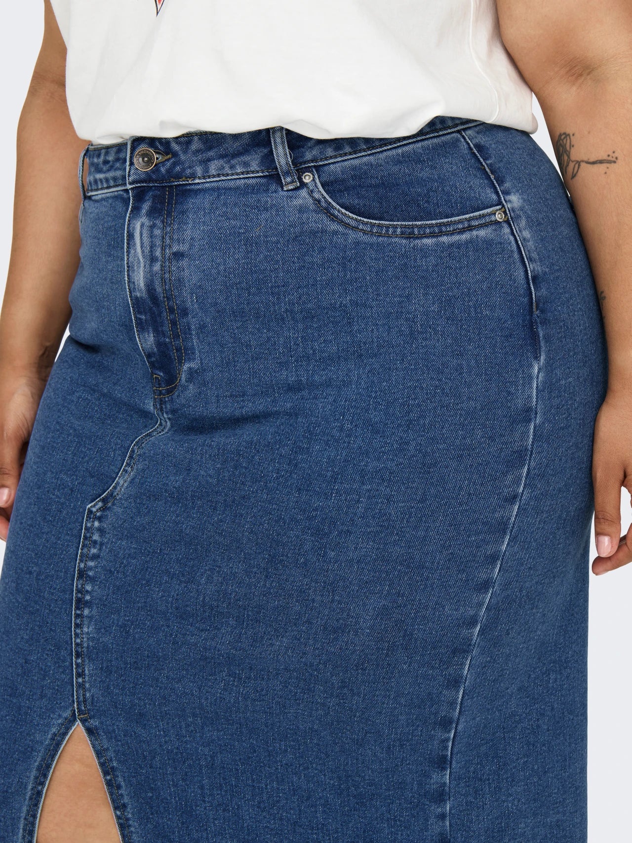 Only Carmakoma - Siri - Nederdel Denim