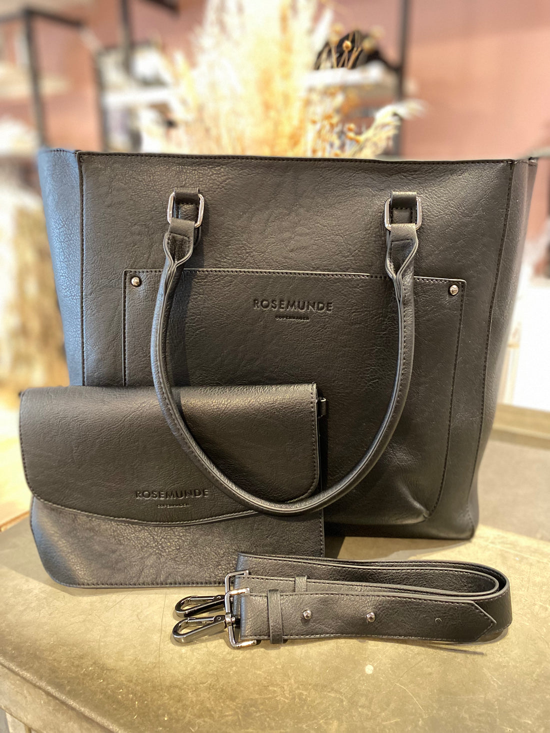 Rosemunde - Shopper - Sort M. Ox