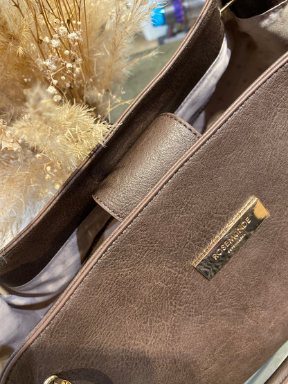 Rosemunde - Shopper - Brun Mørk Ringe
